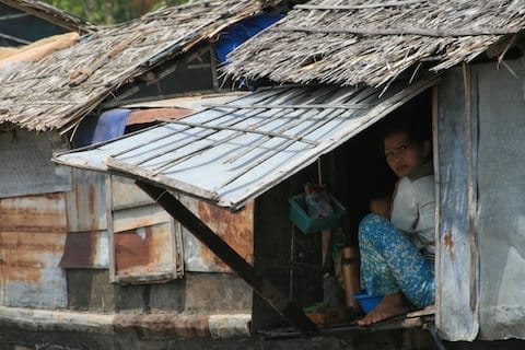Boat life on the river near Tan Chau