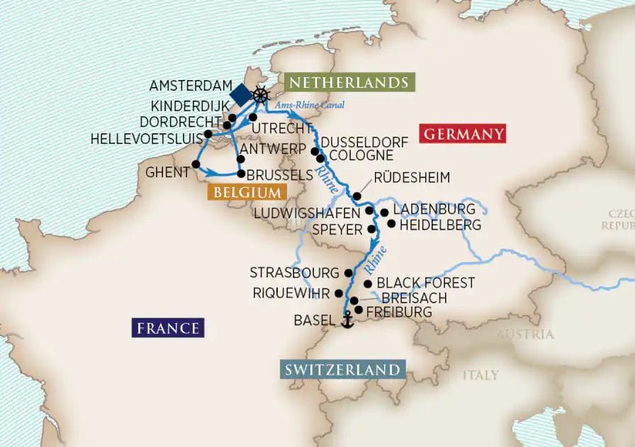 grand rhine dutch canals CE cruise only 2025