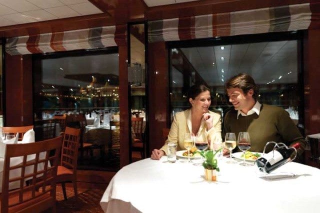Dining aboard Avalon Tranquility