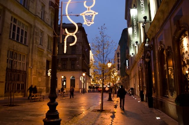 Christmastime in Budapest, Hungary. Photo ©  2013 Aaron Saunders