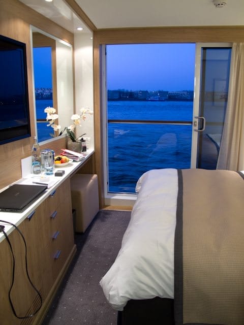 Balconies are great on river cruise ships - but they perform a different function than onboard deep-ocean ships. Photo © 2012 Aaron Saunders