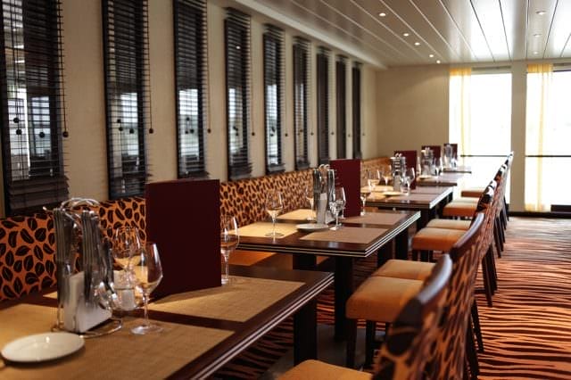 Bold and inviting dining options are available on board Silva. Photo courtesy of A-ROSA.