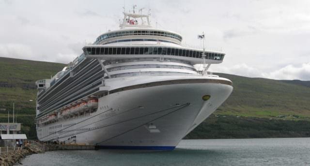 Put together, all 16 Viking Longships carry about as many passengers as a single sailing aboard Princess Cruises' Crown Princess. Photo © Aaron Saunders