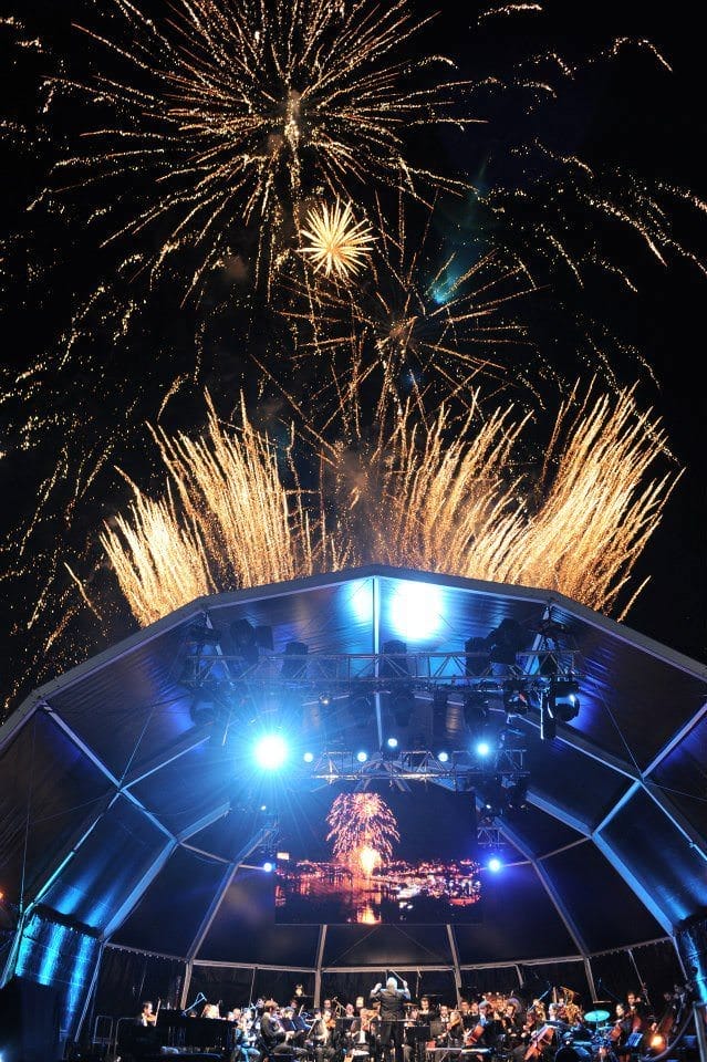 Fireworks capped off the festivities in Portgual. Photo courtesy of Uniworld Boutique River Cruises