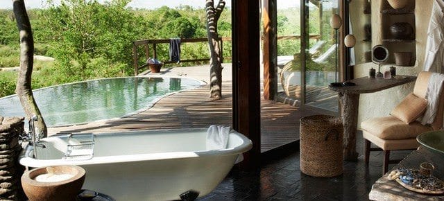 AmaWaterways has pulled out all the stops on their African itineraries, even partnering with the Singita Sweni Lodge shown above. Photo courtesy of Singita. 