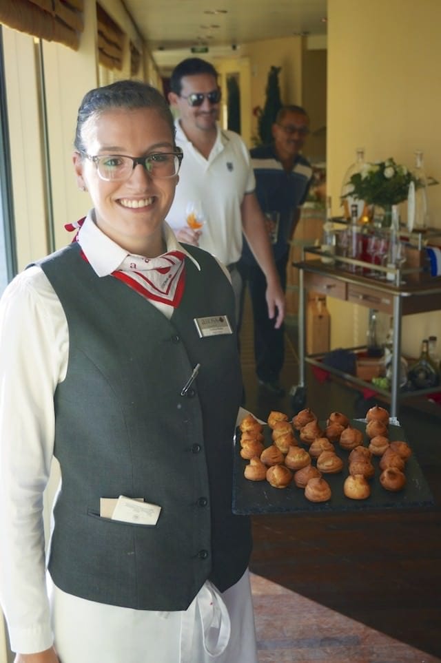 Friendly staff say they enjoy having North Americans on board. @ 2013 Ralph Grizzle