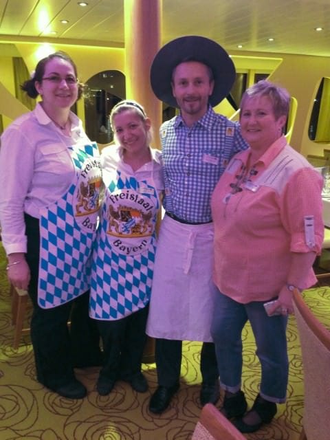 Bavarian buffet night. © 2013 Ralph Grizzle