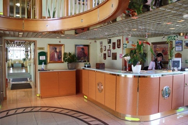 Public areas aboard Belle de Cadix are attractively decorated to create a welcoming environment onboard. Photo courtesy of CroisiEurope.