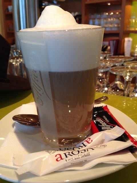 I 've enjoyed the latté macchiatos on A-ROSA Silva. @ 2013 Ralph Grizzle