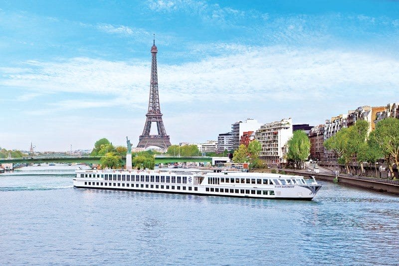 Uniworld's River Baroness sails between Paris and the coast of Normandy. Photo courtesy of Uniworld Boutique River Cruise Collection.