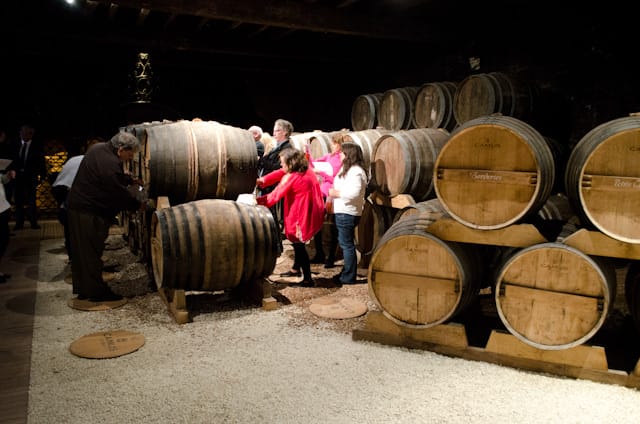 Touring the CAMUS facility in Cognac, France. Photo © 2014 Aaron Saunders