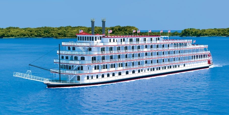 The new American Eagle will launch in March, 2015. Rendering courtesy of American Cruise Lines.