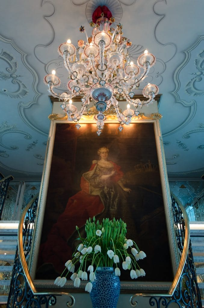 The striking Lobby aboard S.S. Maria Theresa... Photo © 2015 Aaron Saunders