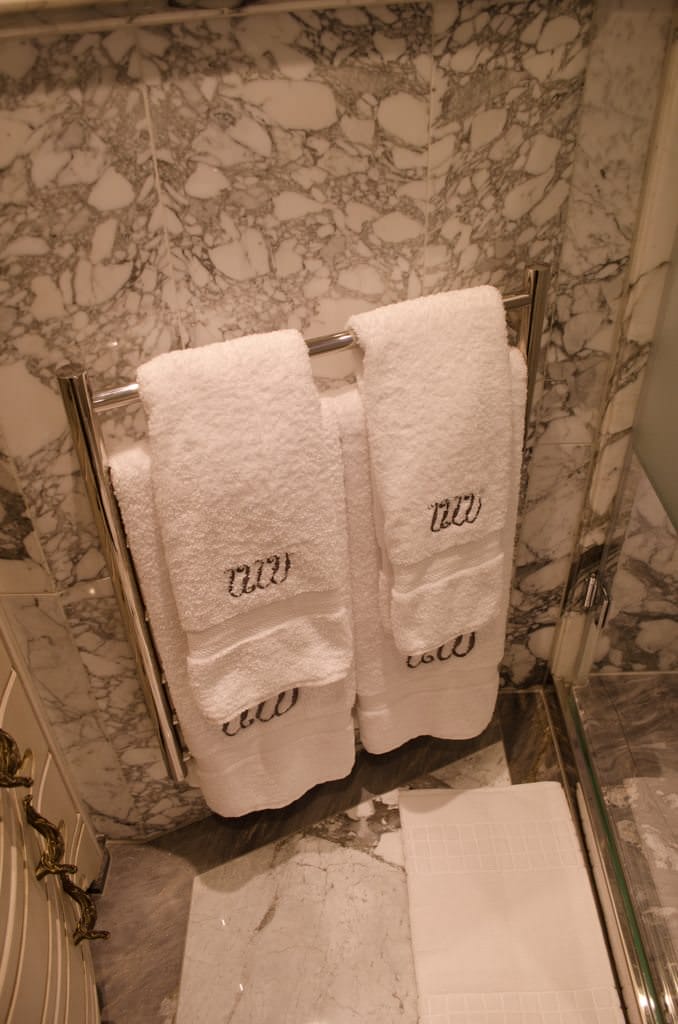 ...like heated floors and towel racks. Photo © 2015 Aaron Saunders