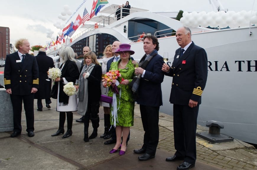 Uniworld Boutique River Cruise Collection officially welcomes the S.S. Maria Theresa into the fleet! Photo © 2015 Aaron Saunders