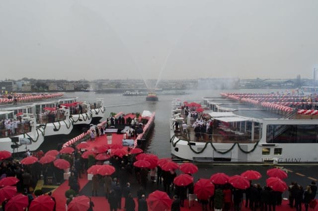 The deed is done! The Viking River Cruises fleet now officially sits at 60 vessels - with more on the way. Photo © 2015 Aaron Saunders