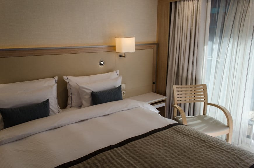 Staterooms are crisp, clean and comfortable...Photo © 2015 Aaron Saunders