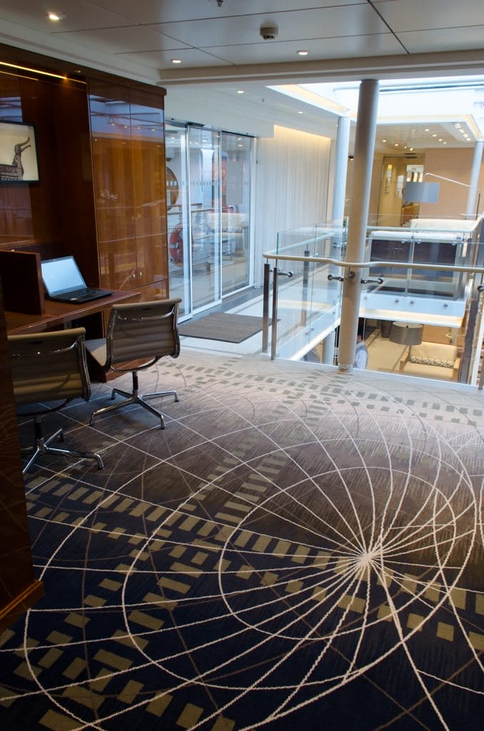 ...outside the Library and Internet Center on Deck 3. Photo © 2015 Aaron Saunders