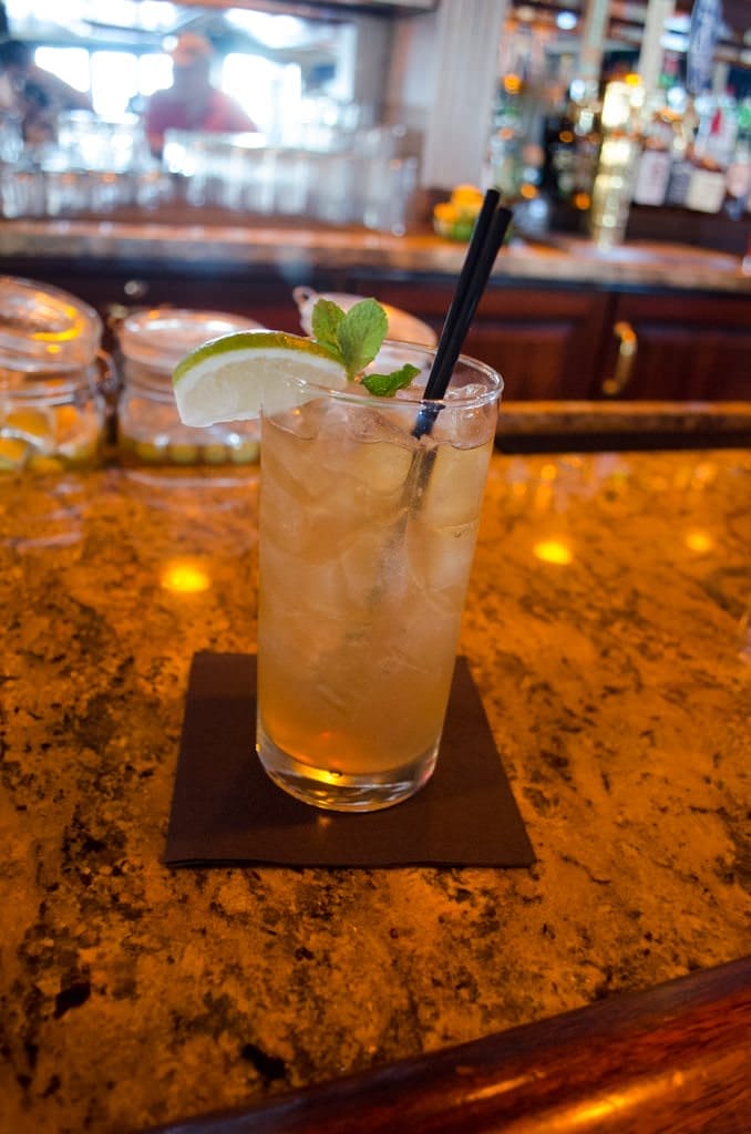 Of course, you can always amble up to the bar for a thirst-quencher. Photo © 2015 Aaron Saunders