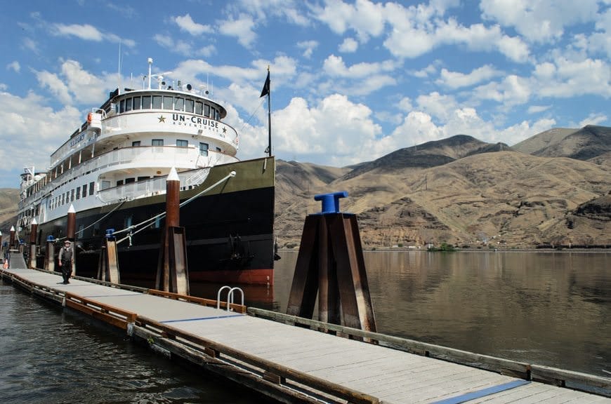 The gorgeous S.S. Legacy at her berth in Clarkston, WA. Photo ©  2015 Aaron Saunders