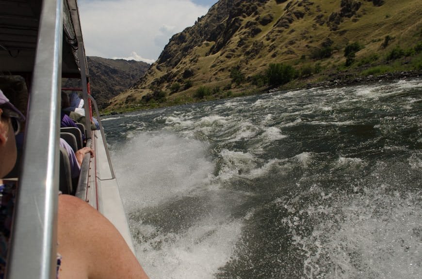 Guests were treated to a full-day jetboat tour of Hell's Canyon, where John Jacob Astor's Overland Party rain into trouble in the winter of 1811. Photo ©  2015 Aaron Saunders