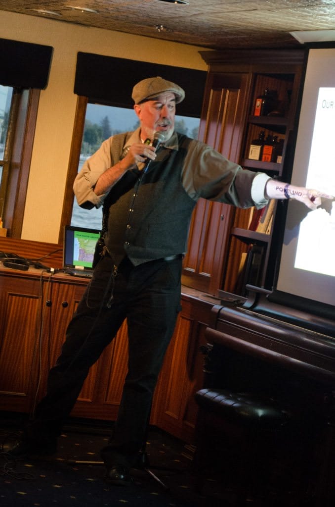 Our History Guide Kenne lets us know what adventures lie in store for us this week...Photo © 2015 Aaron Saunders