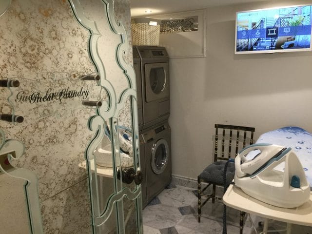 Uniworld's Maria Theresa featured launderettes for complimentary use. © 2015 Ralph Grizzle