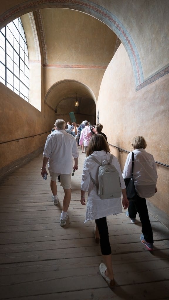 Continuing uphill to Krumlov Castle. © 2015 Ralph Grizzle