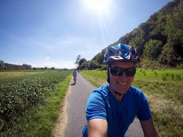 Cycling through Wachau Valley. © 2015 Ralph Grizzle