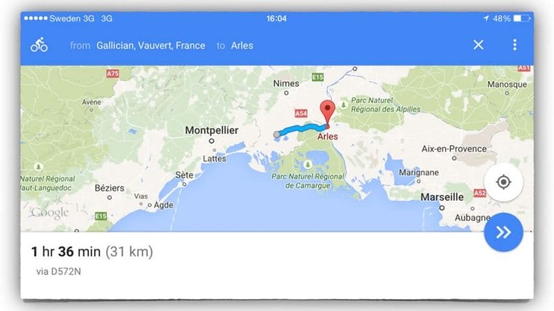 The barge doesn't cover great distances.
