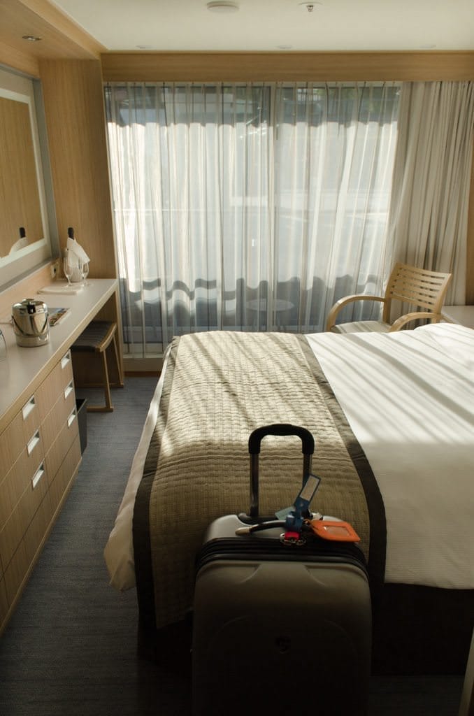 My luggage was waiting for me in my stateroom - which was identical to the one I just left. This is the Viking advantage. Photo ©  2015 Aaron Saunders