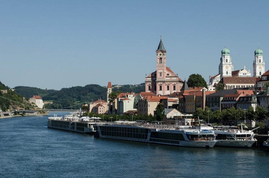 Hello, Passau! Our ship-swap left two possible days of exploration in the "City of Three Rivers." Photo © 2015 Aaron Saunders