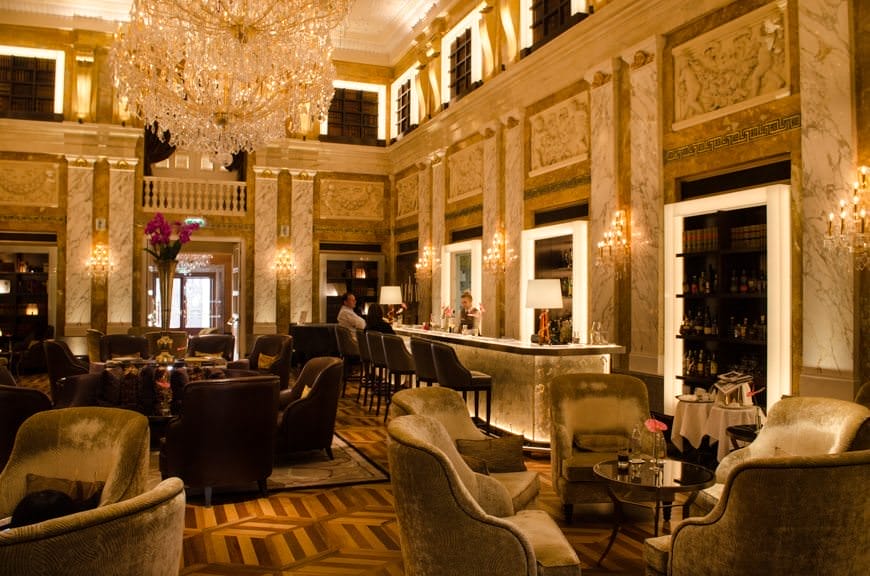 Inside the Hotel Imperial. I made a mental note of the property's romantic opulence. It's the kind of place I could hole up in for a month and just write... Photo © 2015 Aaron Saunders