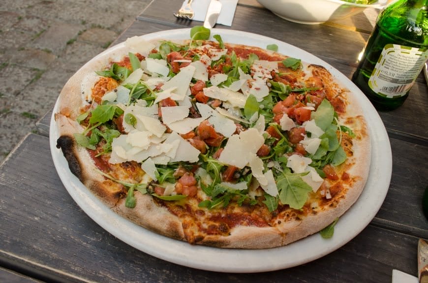 OK, so pizza isn't the most Austrian of dishes... Photo © 2015 Aaron Saunders