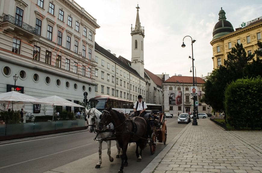 Strolling back to the Cafe Hawelka, via the Albertinaplatz...Photo © 2015 Aaron Saunders