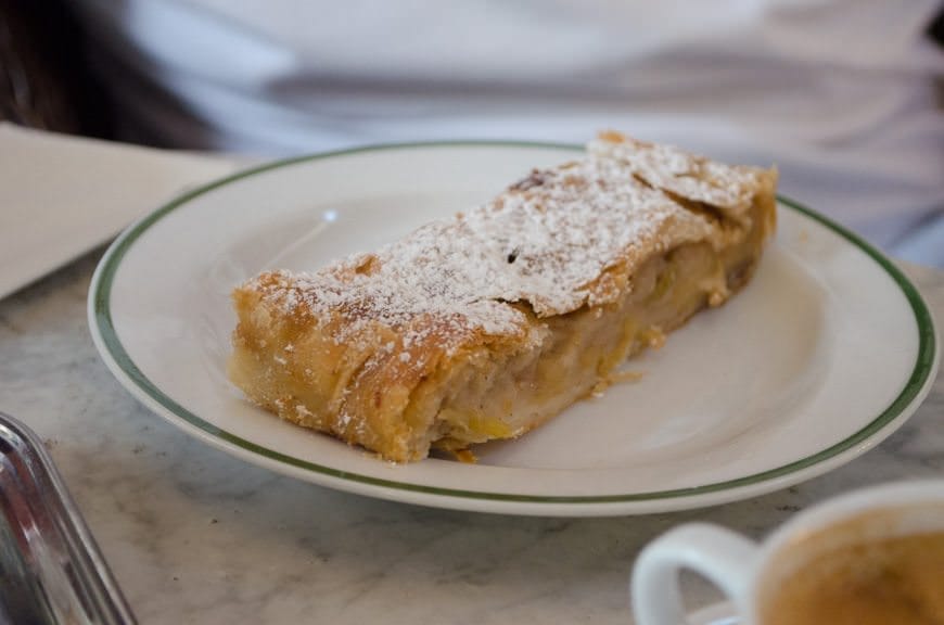 ...for coffee and some apfelstrudel. Photo © 2015 Aaron Saunders