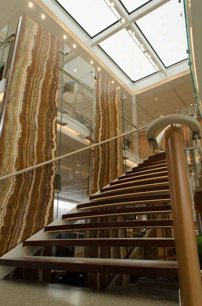 Main Staircase, Viking Vidar. Photo ©  2015 Aaron Saunders