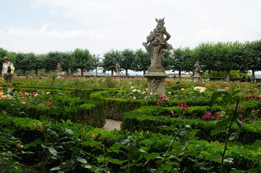 The elaborate rose garden...Photo ©  2015 Aaron Saunders