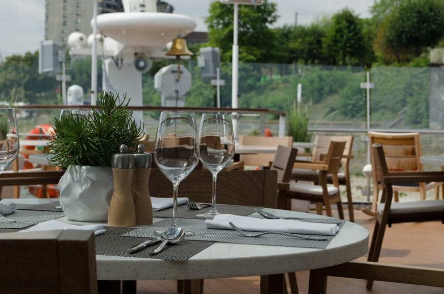 ...the striking Aquavit Terrace. Photo ©  2015 Aaron Saunders