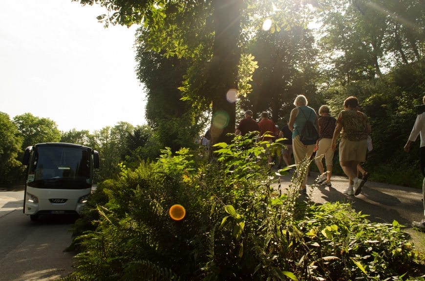 It's quite a hike up to Marksburg Castle from the coach parking lot; wear good footwear! Photo © 2015 Aaron Saunders