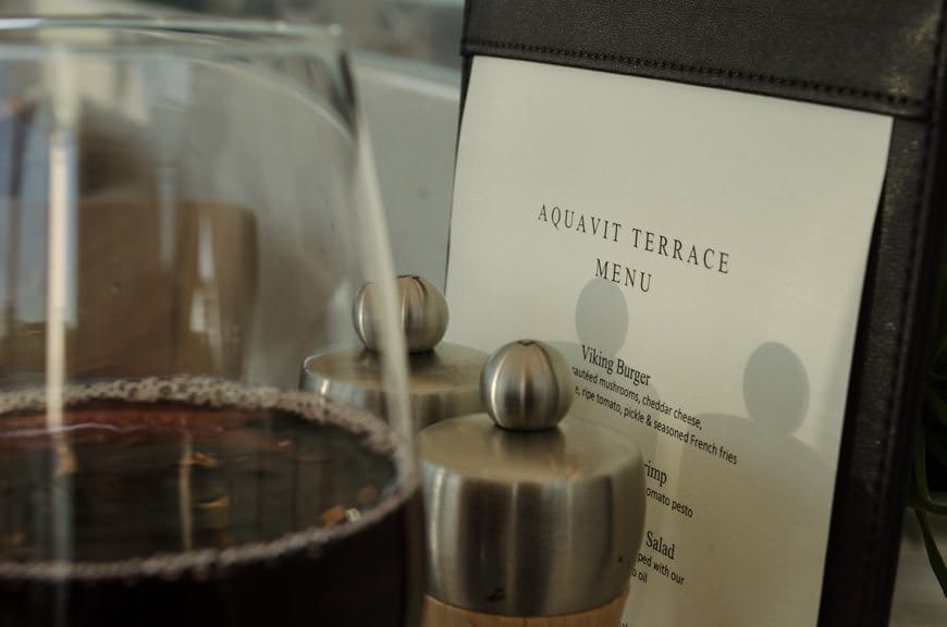 ...where a casual, set menu is available each evening. Photo ©  2015 Aaron Saunders