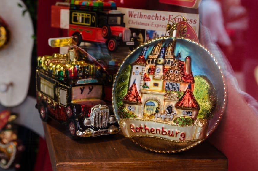 Käthe Wohlfahrt designs and sells Christmas ornaments in Rothenburg year-round. Photo © 2015 Aaron Saunders