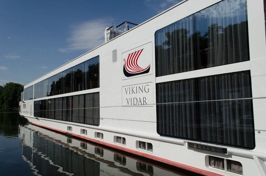 Viking Vidar alongside in Wurzburg, Germany on another beautiful - and hot - day. Photo © 2015 Aaron Saunders
