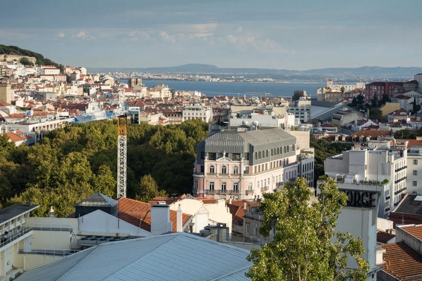 Hello, Lisbon! As seen from the Sky Bar at the Hotel Tivoli Lisboa. Photo © 2015 Aaron Saunders