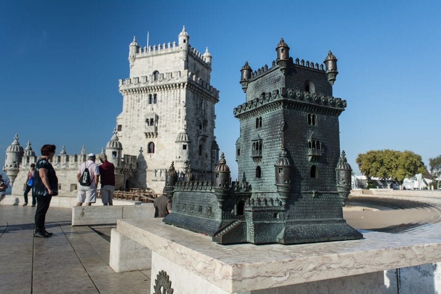Belem Tower, with scale model in the foreground. Photo © 2015 Aaron Saunders