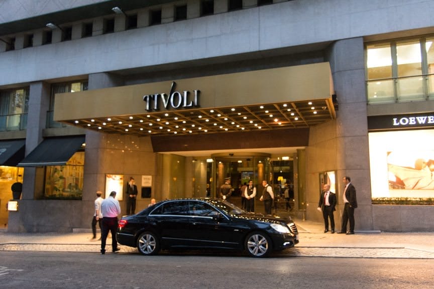This evening, most guests departed the Hotel Tivoli...Photo © 2015 Aaron Saunders