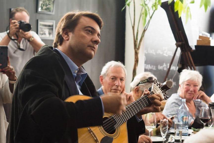 At lunch, a magnificent Fado performance serenaded us while we enjoyed one of the best meals so far this trip. Photo © 2015 Aaron Saunders