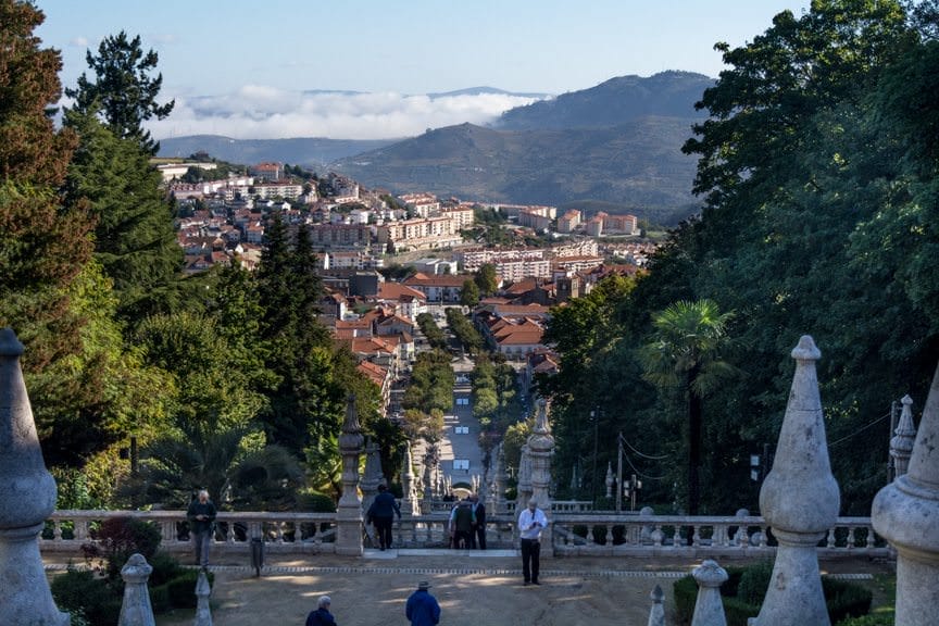 ...is perched high above the town of Lamego. Photo © 2015 Aaron Saunders