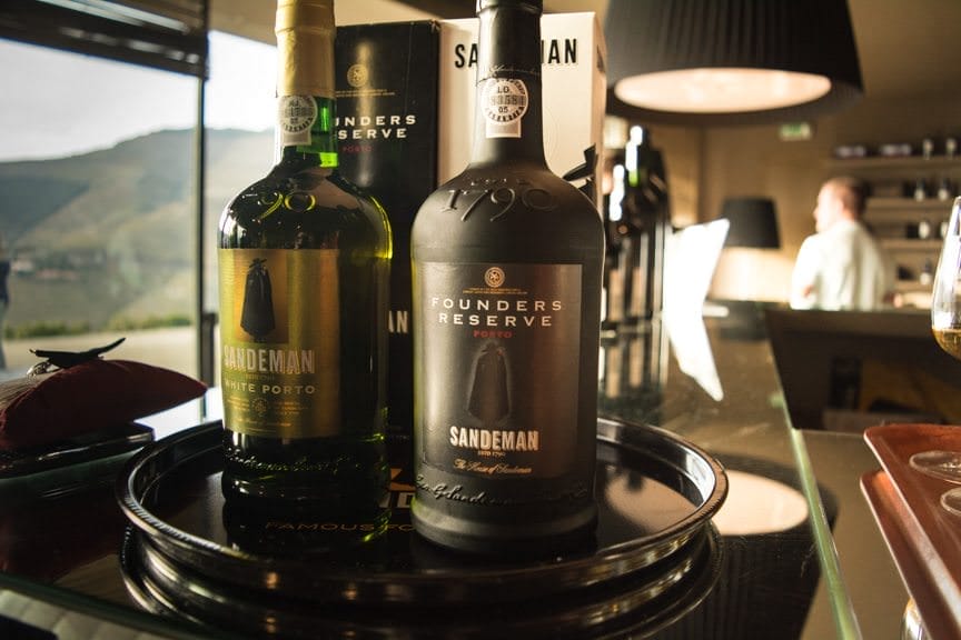 We were invited to sample two of Sandeman's port wines: a white one, and their Founder's Reserve. Photo © 2015 Aaron Saunders