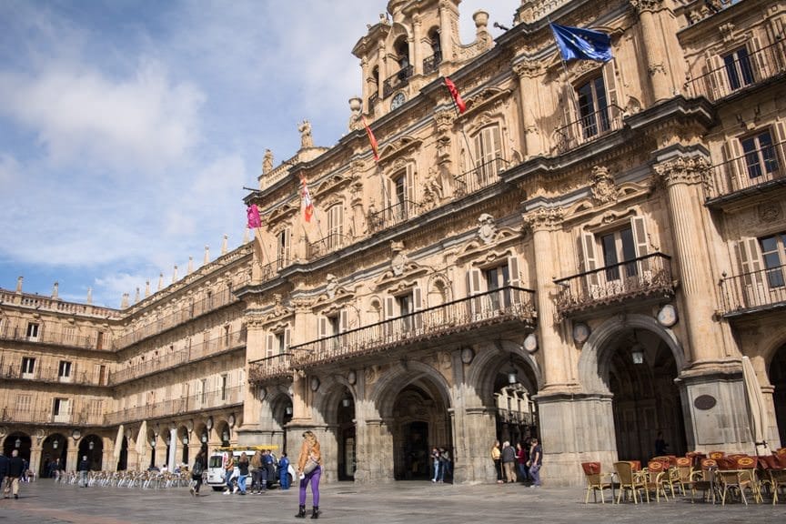 Plaza Mayor is eerily reminiscent of Piazza San Marco in Vienna. Photo © 2015 Aaron Saunders